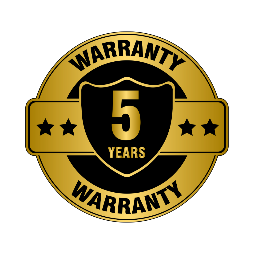 5 Year Warranty